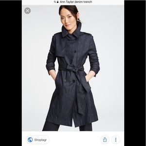 Ann Taylor Refined denim trench